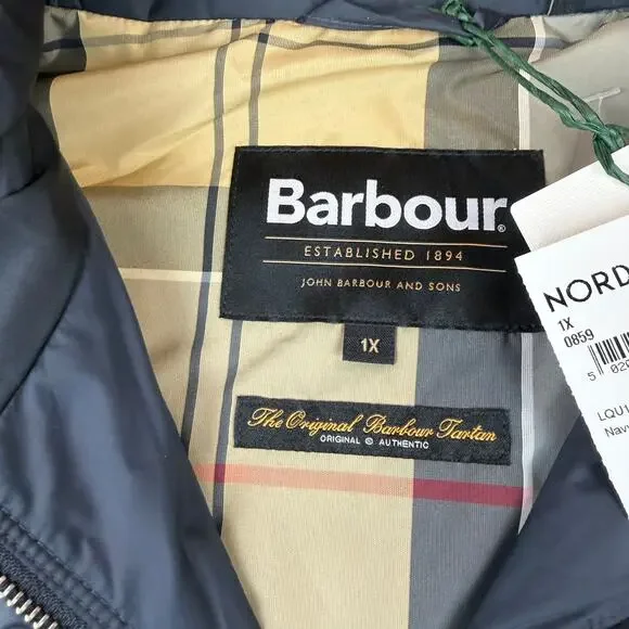 Barbour Quilted Jacket Size 1X Black NWT - Picture 3 of 5